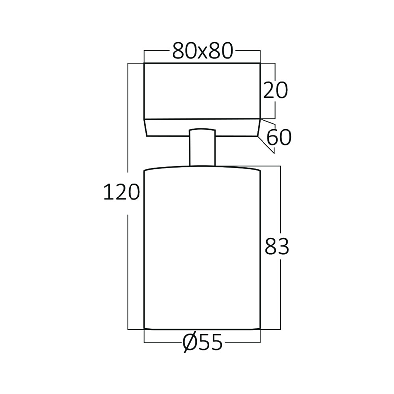 Spot saillie BETA-T1 Alu GU10 35W Blanc – Image 5